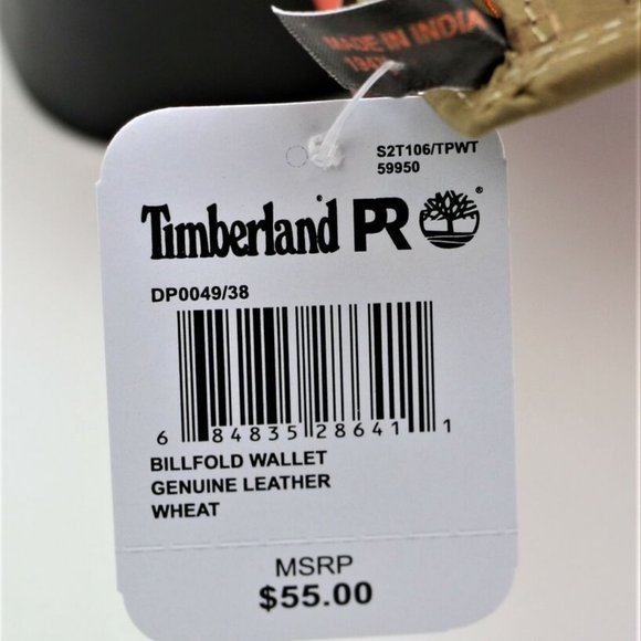 New Timberland Pro Pullman Billfold Wallet Genuine Leather RFID Protection New - Picture 2 of 12